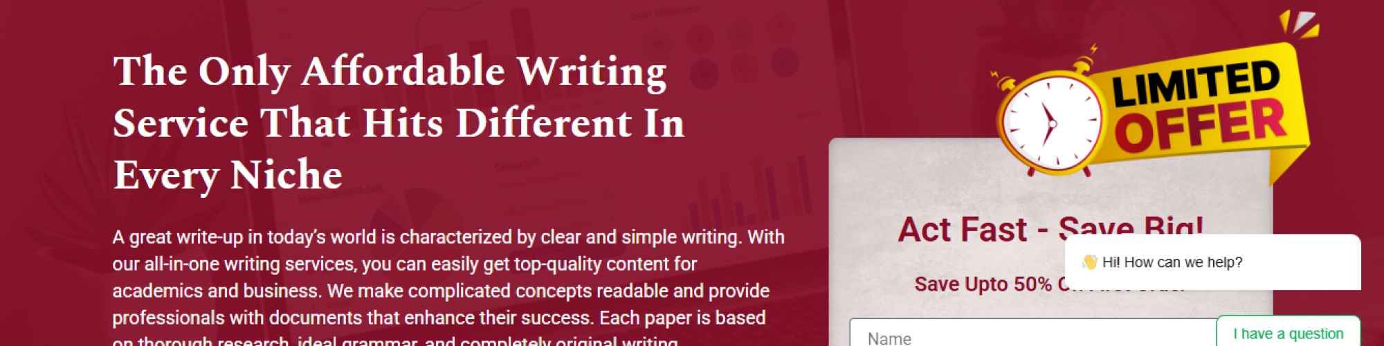 affordable writing service