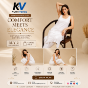 Best Soft Cotton Slip for Women | Kurtiverse Premium Breathable Cotton Innerwear